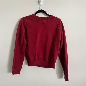 red crewneck